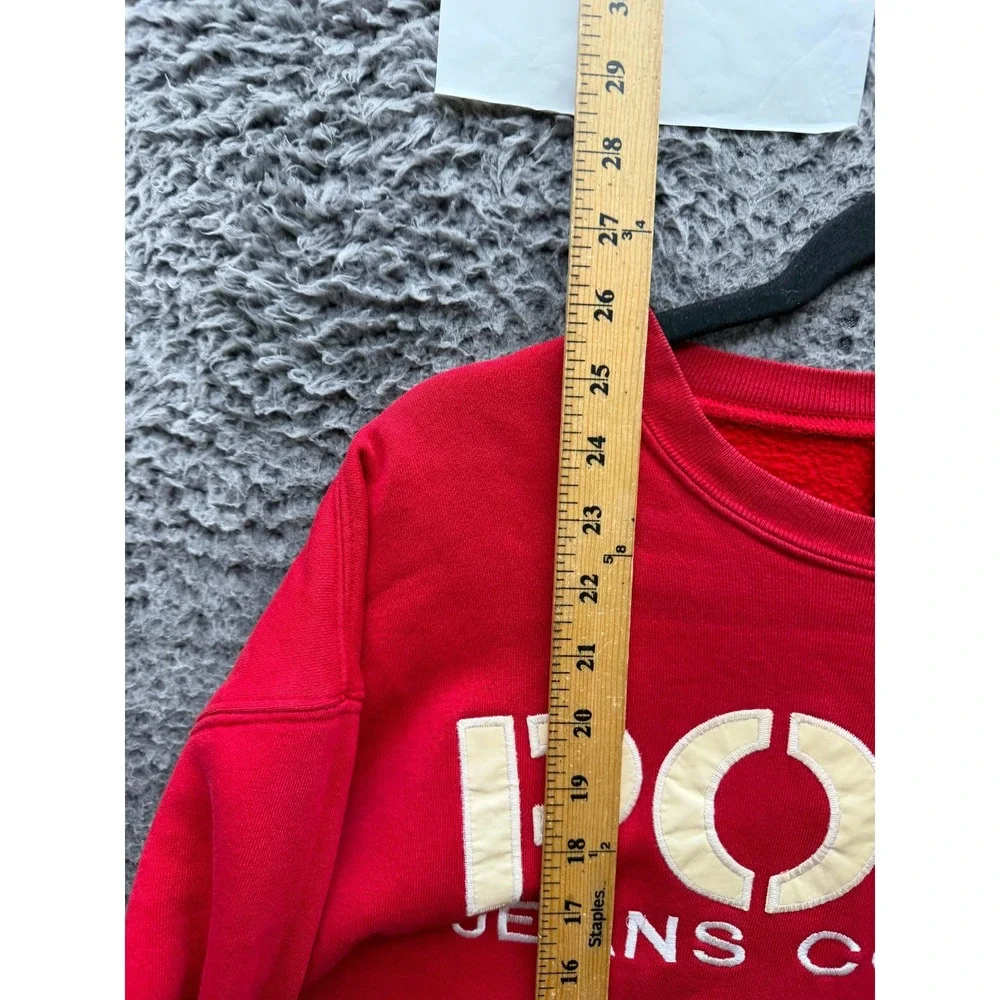 Vintage Polo Jeans Co. Ralph Lauren Fleece Crewneck Sweatshirt Red Mens Size L